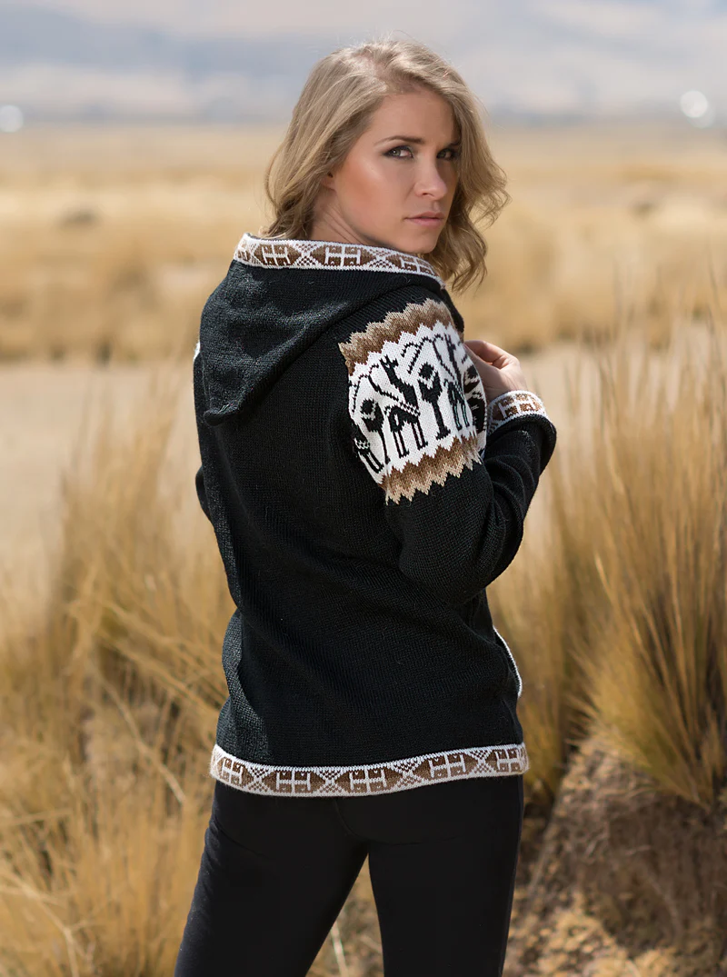 Alpaca Full Zip Hoodie for Women - Image 6