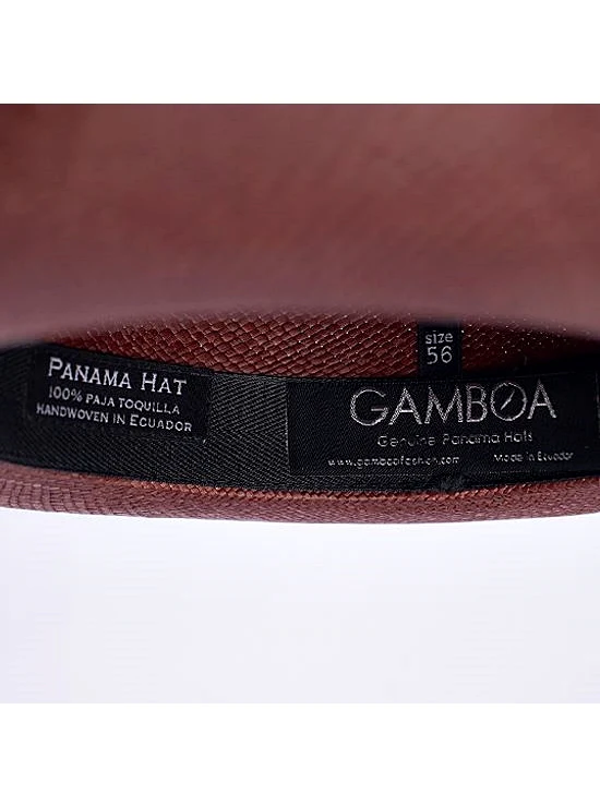 Cuban Fedora Panama Hat - Dark Brown Panama Hat for Men - Image 8