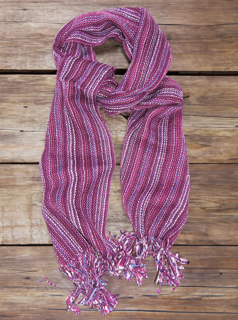 Striped Alpaca Scarf - Image 4